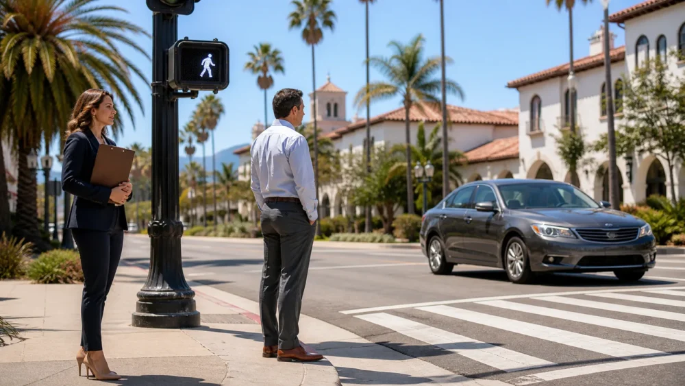 How Crosswalk Laws and Signal Timing Affect Fault in Santa Barbara